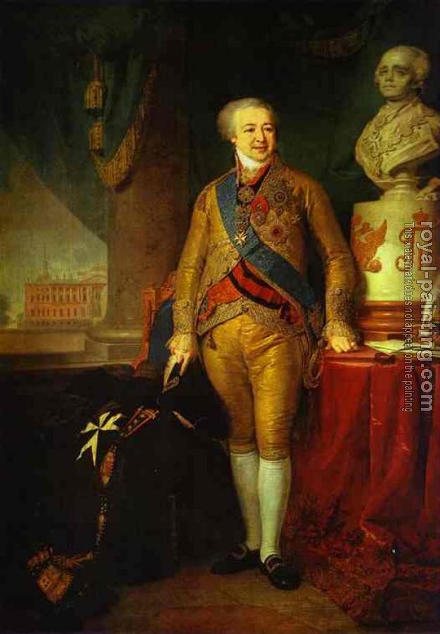 Vladimir Borovikovsky : Portrait of Prince A. B. Kurakin